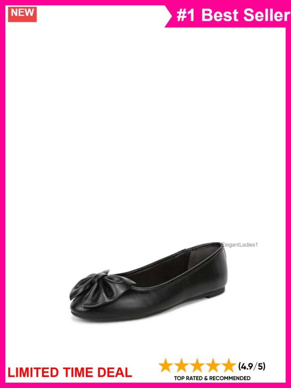 Carlin Ballet Flat Round Toe Slip-On Casual PU Shoes